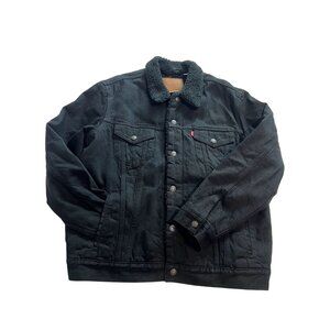 NWOT Levi's Sherpa Trucker Jacket in Black